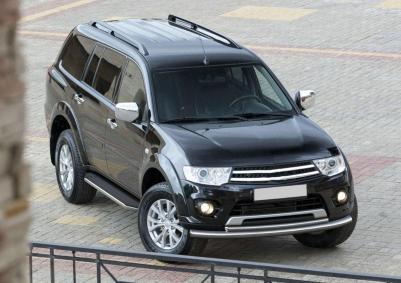 Пороги Mitsubishi Pajero Sport II 2008-2016 Premium – фото 4