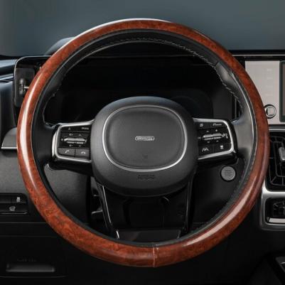 Оплетка Wood-4 M Коричневая экокожа