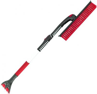 Щетка для снега телескопическая с силиконовой щетиной 94-128 см PM2216