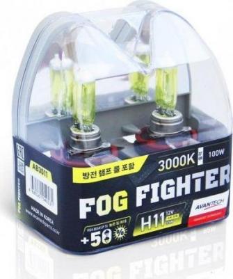 Лампа высокотемпературная FOG FIGHTER H11 12V 55W 3000K - 2 шт – фото 3