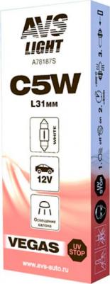 Лампа Vegas 12V. С5W (SV8.5/8) L3 (1м)м. BOX (10 шт.) – фото 2