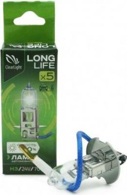 Галогенная лампа H3 LongLife 24V 1шт – фото 2