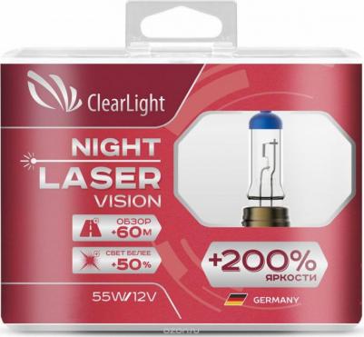 Лампа H9 12V-65W Night Laser Vision +200% Light (компл., 2 шт.) – фото 4