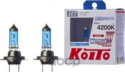Лампа галогенная H7 Whitebeam 4200K 12V 55W, эффект ксенона, 2 шт, P0755W – фото 3