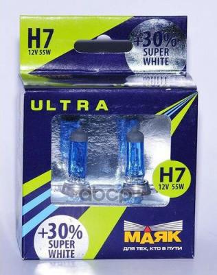 Лампа 12V H7 55W +30% PX26d SUPER WHITE 2 шт. картон 82720SW+30new