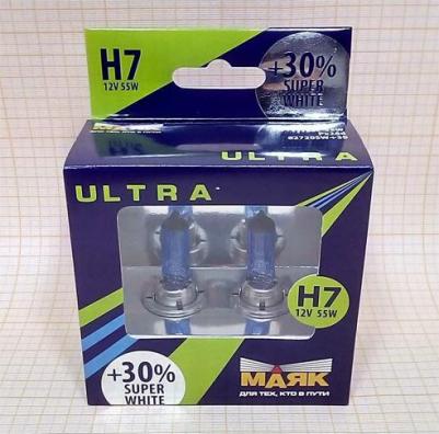 Лампа 12V H7 55W +30% PX26d SUPER WHITE 2 шт. картон 82720SW+30new – фото 6