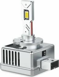 Светодиодные лампы, серия MaxBeam, D1S, 85V, 35W, 4500lm, 6000K, кулер, комплект – фото 1