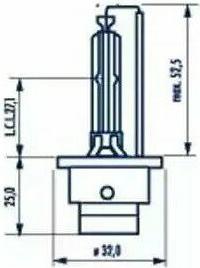 Лампа Газоразрядная D2s 85v 35w P32d-2 арт. 84002 – фото 7