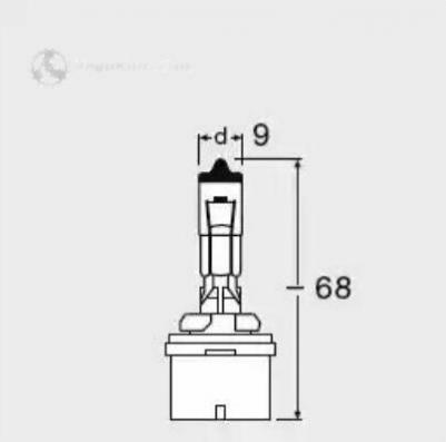 Автолампа H27W/1 PG13 HALOGEN 12V /1/10 – фото 2