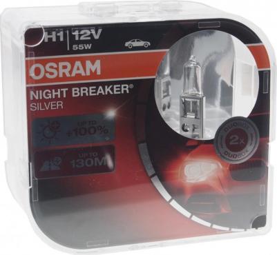 Лампа автомобильная галогенная 64150NBS-HCB, H1, 12В, 55Вт, 2шт – фото 4