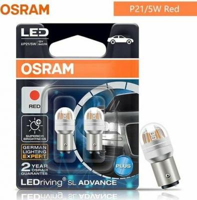 Светодиодные лампы P21/5W LEDriving SL ADVANCE Красные - 9457R – фото 1