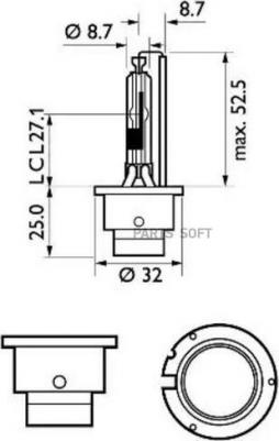 Автолампа 85126XV2S1 – фото 8