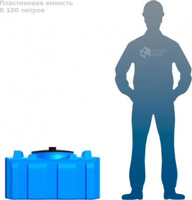 R 100 синий 100 л 430 мм – фото 2