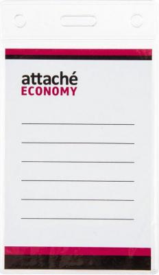 Бейдж вертикальный 138x96 мм с зажимом и синей тесьмой 4670072269764 – фото 5