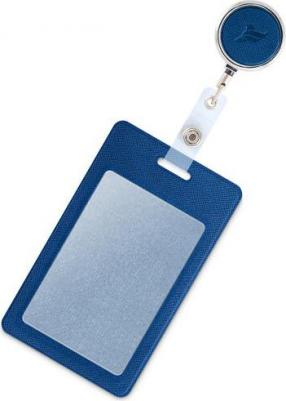 Держатель для пропуска, бейджа, чехол для карт доступа с рулеткой / Карман обложка для проездного, цвет Черный