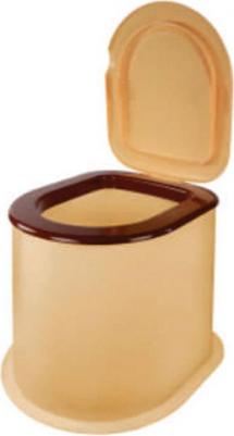 Туалет дачный с крышкой, коричневый – фото 5