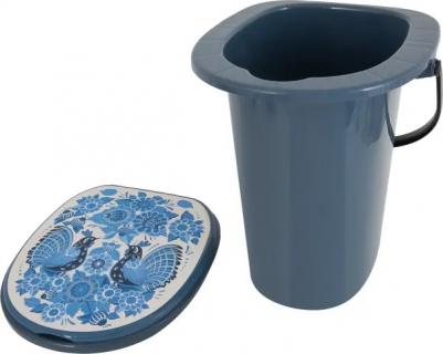 Ведро-туалет Smart Solution, 20 л, гжель – фото 1