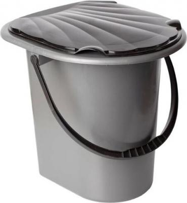 Ведро-туалет, h = 40 см, 17 л, серое – фото 2