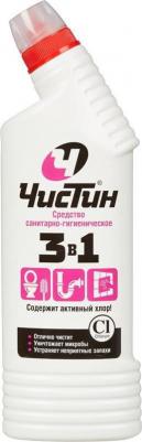 Средство для уборки туалета 750 г, "3 в 1", содержит активный хлор, 2795