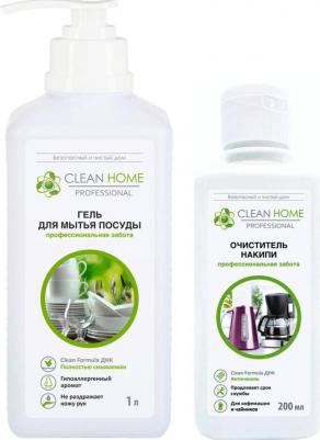 Гель для мытья посуды универсальный + Очиститель накипи Чистота