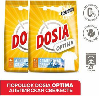 Порошок стиральный автомат Optima Альпийская свежесть 4 кг – фото 2