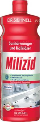 Профессиональное кислотное средство для чистки сантехники Milizid 1 литр – фото 1