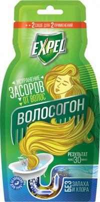 Средство для устранения засоров от волос, 2х50 г