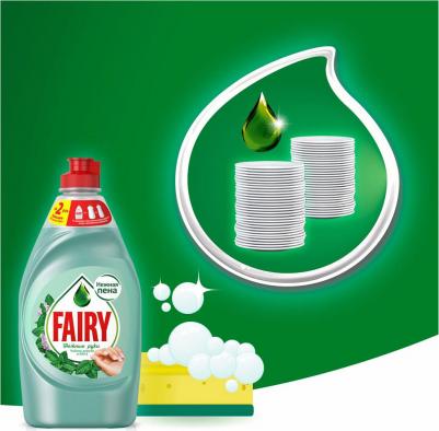 Гель Нежные ручки Чайное дерево и мята для мытья посуды 900 мл – фото 2