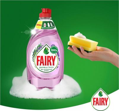 Средство для мытья посуды Pure & Clean лаванда и розмарин 450 мл – фото 6