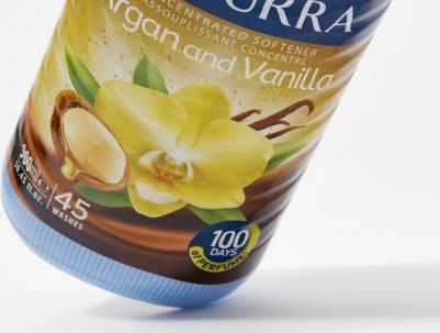 Концентрированный кондиционер для белья Concentrated softener argan & vanilla 900 мл – фото 2