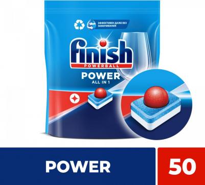 Средство для мытья посуды в посудомоечной машине power 50 шт – фото 13