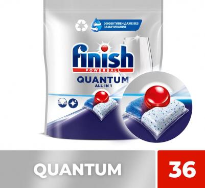 Средство для мытья посуды в посудомоечной машине quantum 36 шт – фото 19