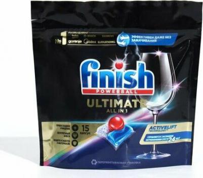 Средство для мытья посуды в посудомоечной машине ultimate 15 шт – фото 3