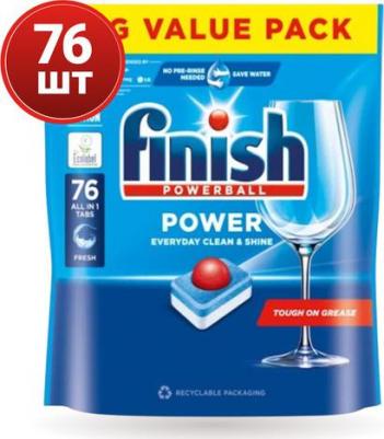 Таблетки для посудомоечных машин Powerball Clean&Shine, 76 штук – фото 8