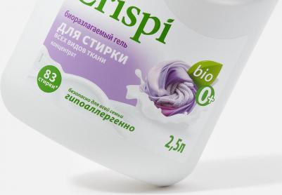 Гель для стирки Crispi для всех видов тканей, концентрат 2,5 л – фото 2