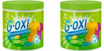 Отбеливатель для белья пятновыводитель кислородный G Oxi порошок для стирки 500г для цветных вещей – фото 9
