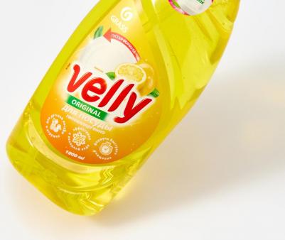 Средство для мытья посуды Velly Нежный лимон концентрат 1 л – фото 7