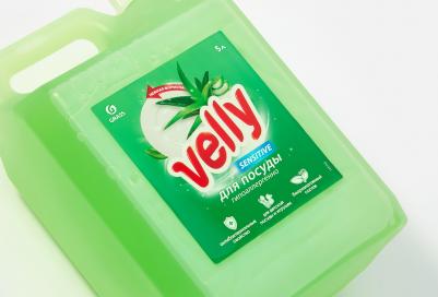 Средство для мытья посуды Velly Sensitive Алоэ Вера, 5л – фото 8