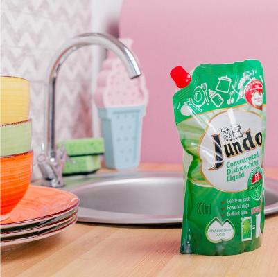 Гель для мытья посуды и детских принадлежностей Green tea with Mint, с гиалуроновой кислотой, концентрат, запаска 800 мл – фото 7