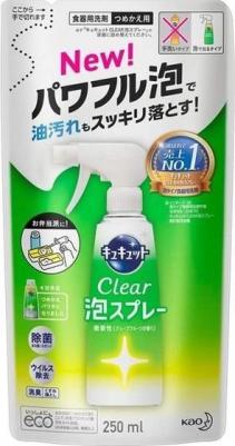 Пена-спрей для мытья посуды без губки с ароматом грейпфрута 250 мл. сменная упаковка