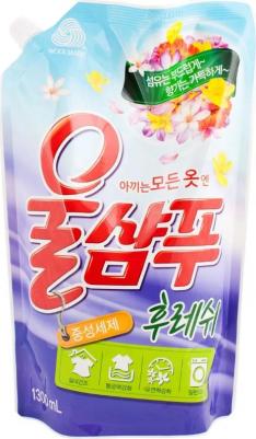 Гель для стирки Жидкое средство для стирки Wool Shampoo Свежесть Запаска