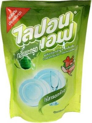 Lipon F Средство для мытья посуды, Бергамот и лайм, мягкая упаковка, 550 мл – фото 2