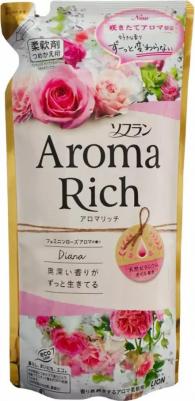 Soflan Aroma Rich Diana Ополаскиватель для белья дезодорирующий с натуральными ароматическими маслами 400 мл – фото 4