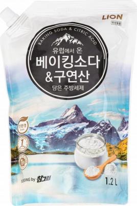 Средство для мытья посуды Chamgreen с содой и лимонной кислотой, мягкая уп – фото 7