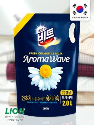 Средство для стирки Aroma Wave свежая ромашка концентрированное, жидкое, сменный блок 2 л – фото 10