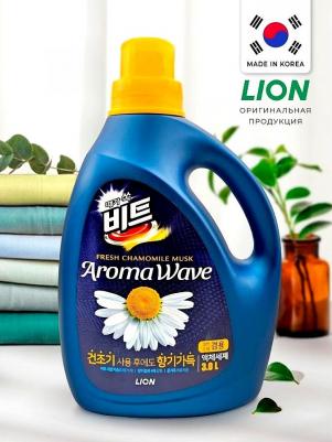Жидкое средство для стирки Aroma wave, концентрированное, свежая ромашка, канистра, 3 л