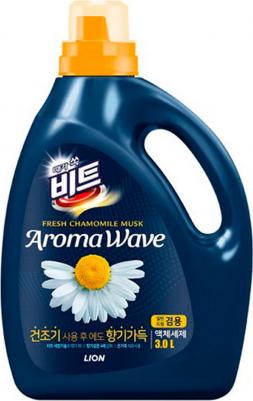 Жидкое средство для стирки Aroma wave, концентрированное, свежая ромашка, канистра, 3 л – фото 2