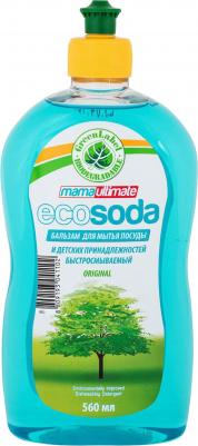 Бальзам для мытья посуды и детских принадлежностей EcoSoda "Original", быстросмываемый, 560 мл – фото 1