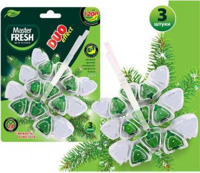 Блок для унитаза Duo Effect 1200 хвоя, 3 шт – фото 2