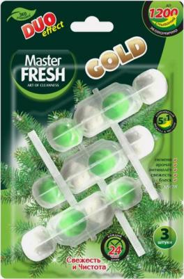 Блок для унитаза Duo Effect 1200 хвоя, 3 шт – фото 3